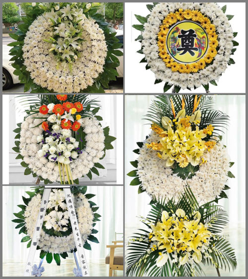 山西晋中寿阳县朝阳镇草沟村花圈速递